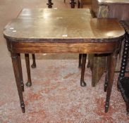 A 19th Century mahogany and crossbanded card table