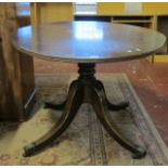 A 19th Century mahogany oval breakfast table   136cm wide