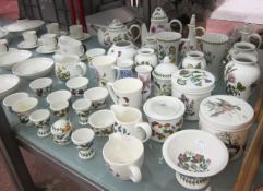 A quantity of Portmerion china   to include coffee pot, egg cups, lidded pot, vases etc and Royal