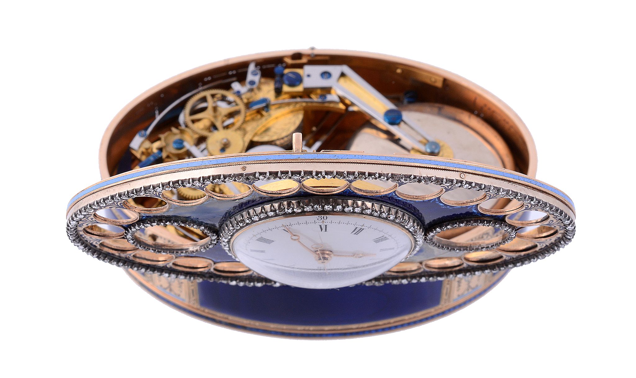 An Important jewelled gold and enamel double-opening oval snuff box with...  An Important jewelled - Image 26 of 26
