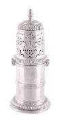 A William III silver lighthouse caster, maker's mark illegible, London 1697  A William III silver