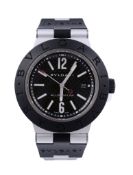 Bulgari, Diagono, ref. AL 44 TA, an aluminium wristwatch, no  Bulgari, Diagono, ref. AL 44 TA, an