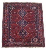 A Shiraz carpet,   approximately 312 x 226cm