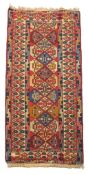 A Kilim rug,   approximately 200 x 85cm ,   together with a Turkish rug,   176 x 127cm