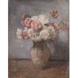 Malcolm Gavin (1874-1956) - Still life of flowers in a vase Oil on canvas 43.5 x 34.5 cm.(17 1/4 x