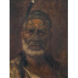 Vera Cummings  (1891-1949) Portrait of Maori Chief oil on canvas signed 'V. Cummings' (centre right)