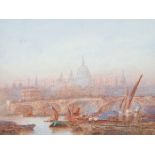 Frederick Edward Joseph Goff (British, 1855-1931) Blackfriars Bridge; Westminster a pair,