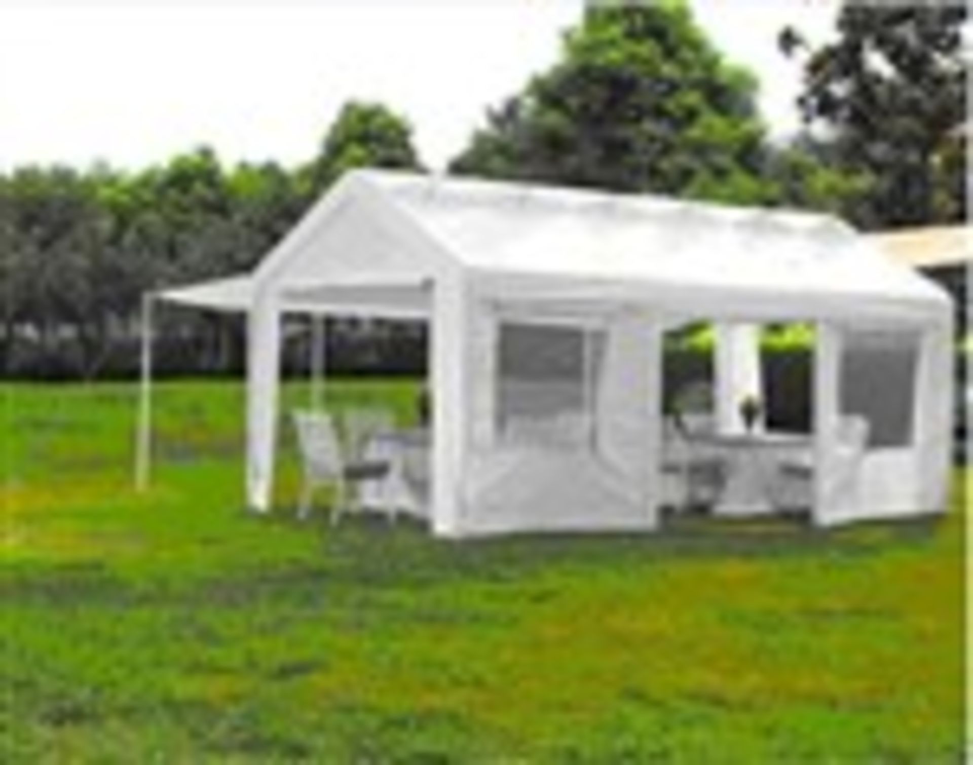 Lot# 49 Party tent (9mil. P.E. fabric) 10' x 20ft. part tent