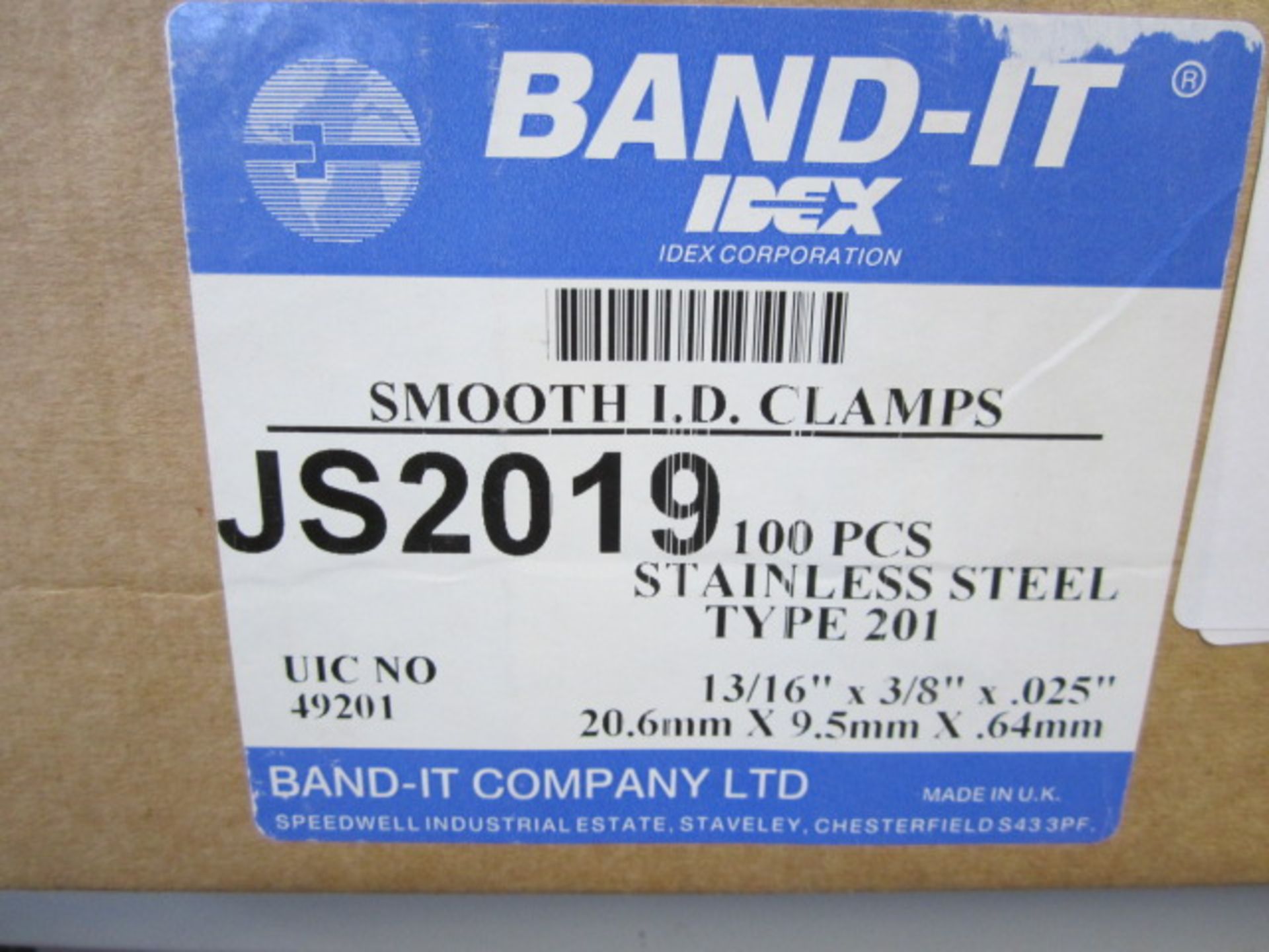 Six boxes Band-IT Smooth I.D clamps, 100 per box - Image 3 of 3