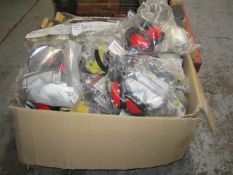 Quantity of Roebuck, Delut Safety kits, 40+ comprising of google, mask pair gloves, pair ear