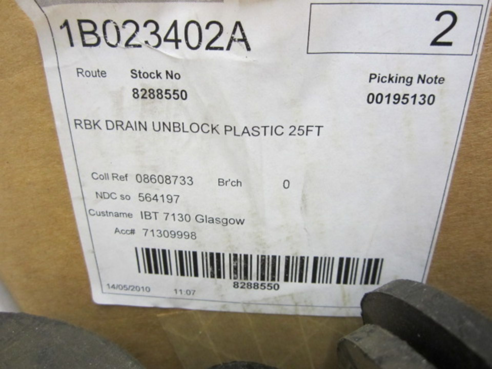 Two Roebuck drain unblock plastic, 25ft and quantity of drain rod plungers - Image 2 of 2