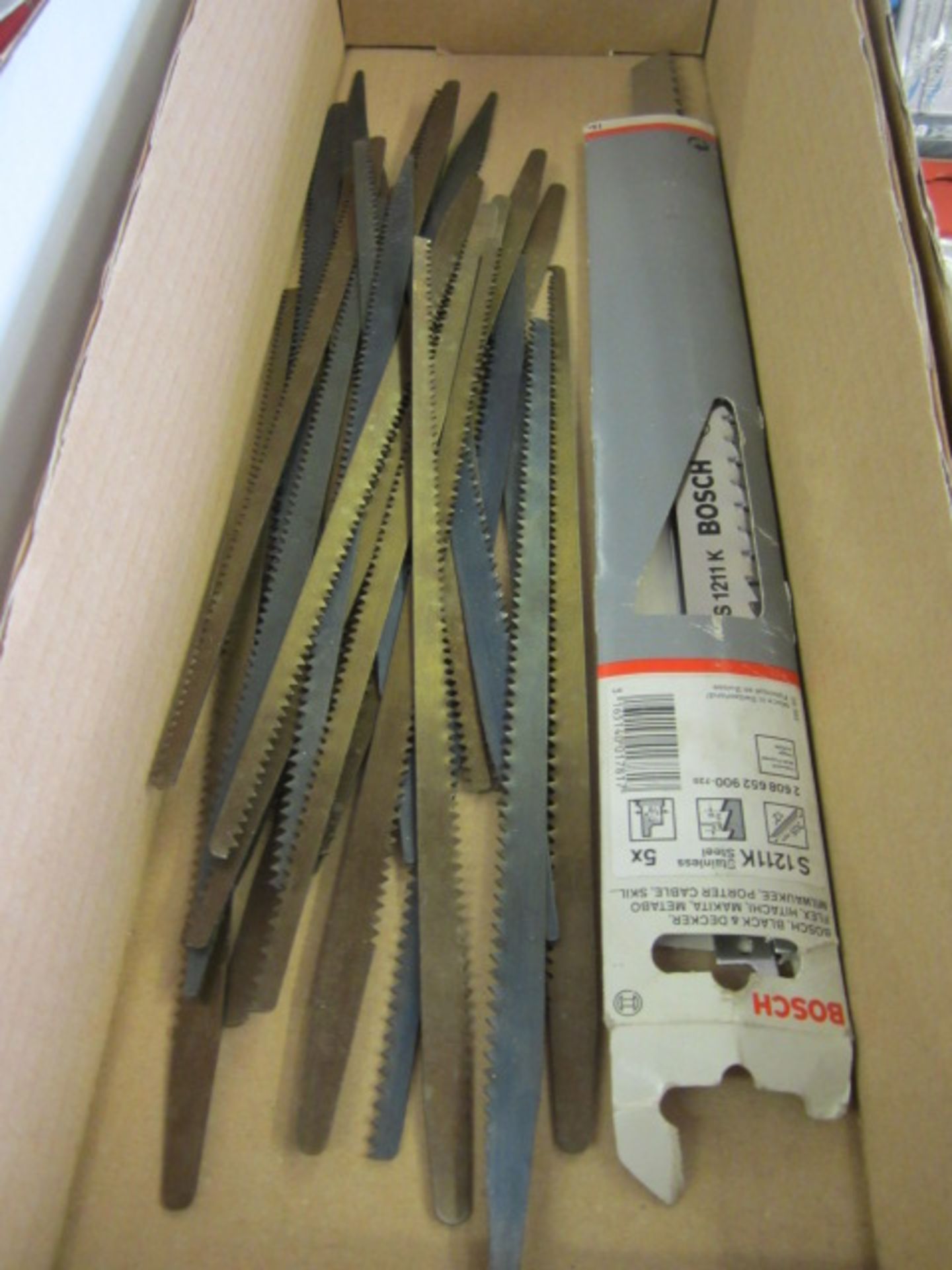 Thirty assorted saw blades