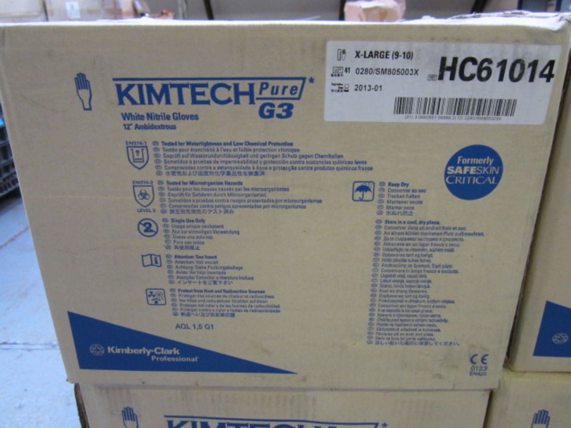 Sixteen boxes Kimtech Pure 93 white nitrile gloves, 10x100 per box - Image 3 of 4