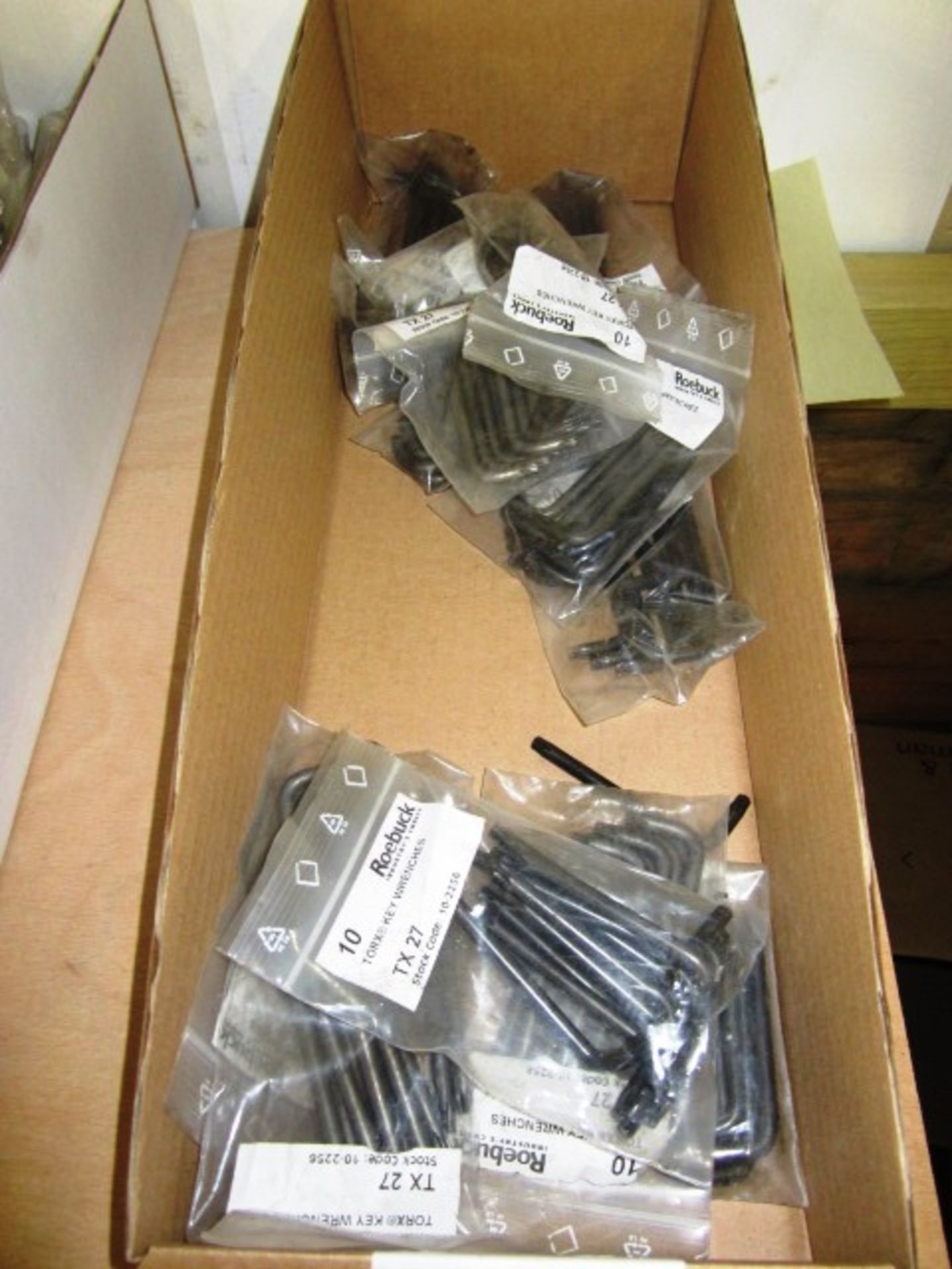 Twelve packs Roebuck Torx key wrenches, ten per pack
