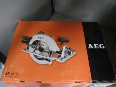 AEG KS 66C circular saw, 110v
