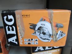 AEG KS 66C circular saw, 240v