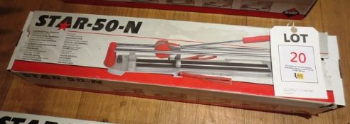 Rubi Star 5.N manual tile cutter (boxed/unused) (located at Teignmouth site)