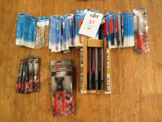 Assorted hand tools by Silverline and Tileasy (unused) (located at Teignmouth site)