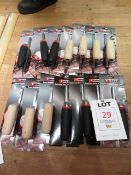 Fourteen Tileasy hand trowels (unused) (located at Teignmouth site)