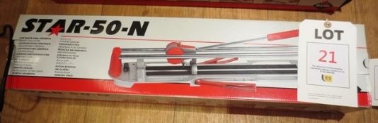 Rubi Star 5.N manual tile cutter (boxed/unused) (located at Teignmouth site)