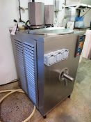 Mark stainless steel refrigerated mixing tank fitted with twin agitator, chamber capacity 570mm