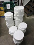 Approx 20 assorted plastic crates and quantity of white plastic tubs