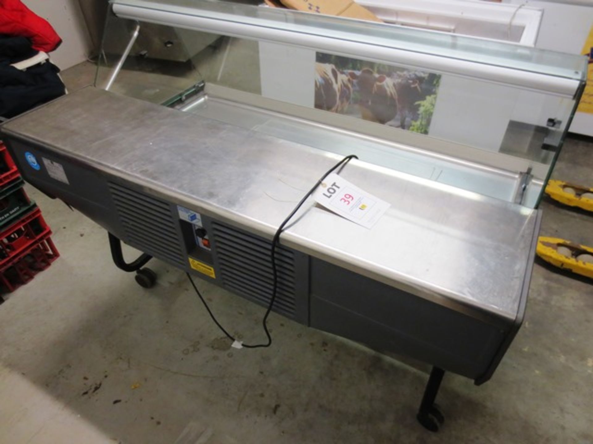 Banchi E Arredi B.A.R. Comet 2MI-5GL80, glass fronted, mobile stainless steel refrigerated salad bar - Image 2 of 5