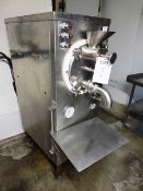 Un-named stainless steel pressurised, refrigerated ice cream batch filler, infeed hopper and