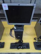 Dell OptiPlex Gx520 mini tower PC with flat screen monitor, keyboard and mouse (Located at Unit 3