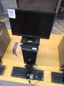 Dell OptiPlex 755 mini tower PC with flat screen monitor, keyboard and mouse (Located at Unit 3