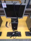 Dell OptiPlex 330 mini tower PC with flat screen monitor, keyboard and mouse (Located at Unit 3
