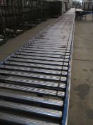 Approximately 25m powered roller conveyor in 3m sections and 5m gravity roller conveyor (Located