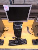 Dell OptiPlex 330 mini tower PC with flat screen monitor, keyboard and mouse (Located at Unit 3