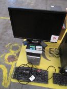 HP Compaq dx2000  mini tower PC with flat screen monitor, keyboard and mouse (Located at Unit 3