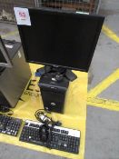 Dell OptiPlex 320 mini tower PC with flat screen monitor, keyboard and mouse (Located at Unit 3