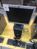 Dell OptiPlex 320 mini tower PC with flat screen monitor, keyboard and mouse (Located at Unit 3