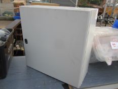 Used steel enclosure - approx 600mm x 400mm x 200mm