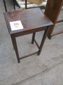 Small dark wood table