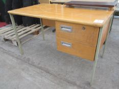 Single pedestal desk