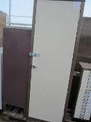 Low level and 3/4 height stationary cupboard and single door cupboard