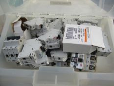 Assorted unused Miniature Circuit Breakers (MCB's)  - Merlin Gerin & Legrand