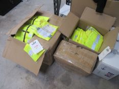 Approximately 270 hi-viz vests sizes: M - XXL (NB - embroidered with "Dixon Security"). Located at