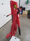 Clarke strong-arm mobile, foldable, hydraulic crane, model: CFC100, capacity: 1000kg. This lot...