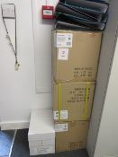 Quantity of assorted stationery, file trays and lever arch files. Located at Unit 1, Neptune