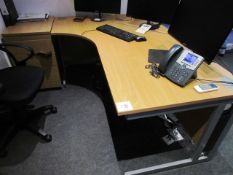 Lightweight desk with full height pedestal. Located at Unit 1, Neptune Court, Barton Manor,