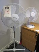 Desk fan and floor fan. Located at Unit 1, Neptune Court, Barton Manor, Bristol BS2 0RL