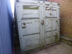 Steel shipping container, approx. 20ft x 8ft