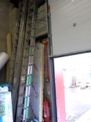17 stave double aluminium extension ladder