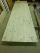 Softwood worktop, 312cm x 89cm