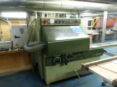 SCM P64B 4 sided 4 head straightening planer, serial No AB/21992 capacity 180mm x 100mm with blade